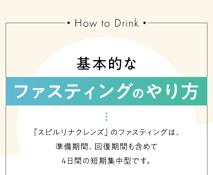 基本的なファスティングのやり方